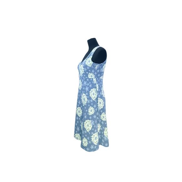 Toad&Co Blue Rose Marie Sleeveless Dress - Size Small - Picture 3 of 9